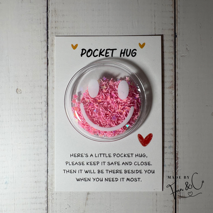 Pocket Hug – Glitter Smiley