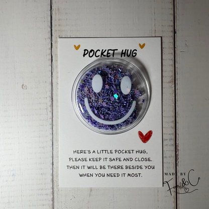 Pocket Hug – Glitter Smiley