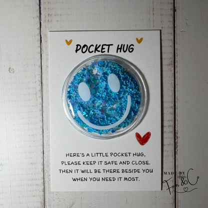 Pocket Hug – Glitter Smiley