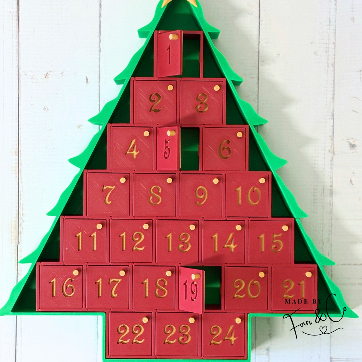 Christmas Tree Advent Calendar