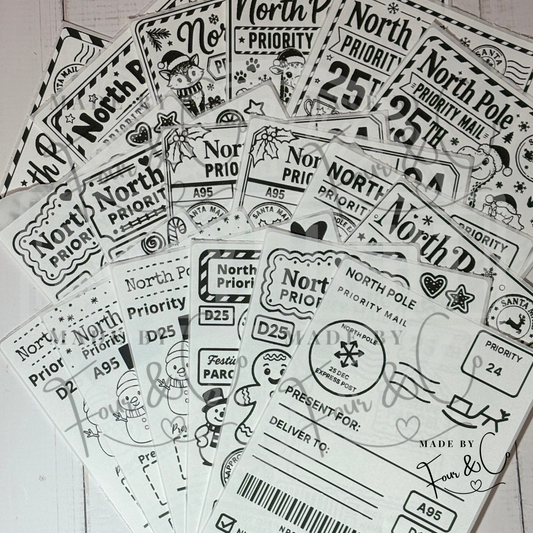 Personalised North Pole Christmas Labels | Santa Approved Gift Stickers