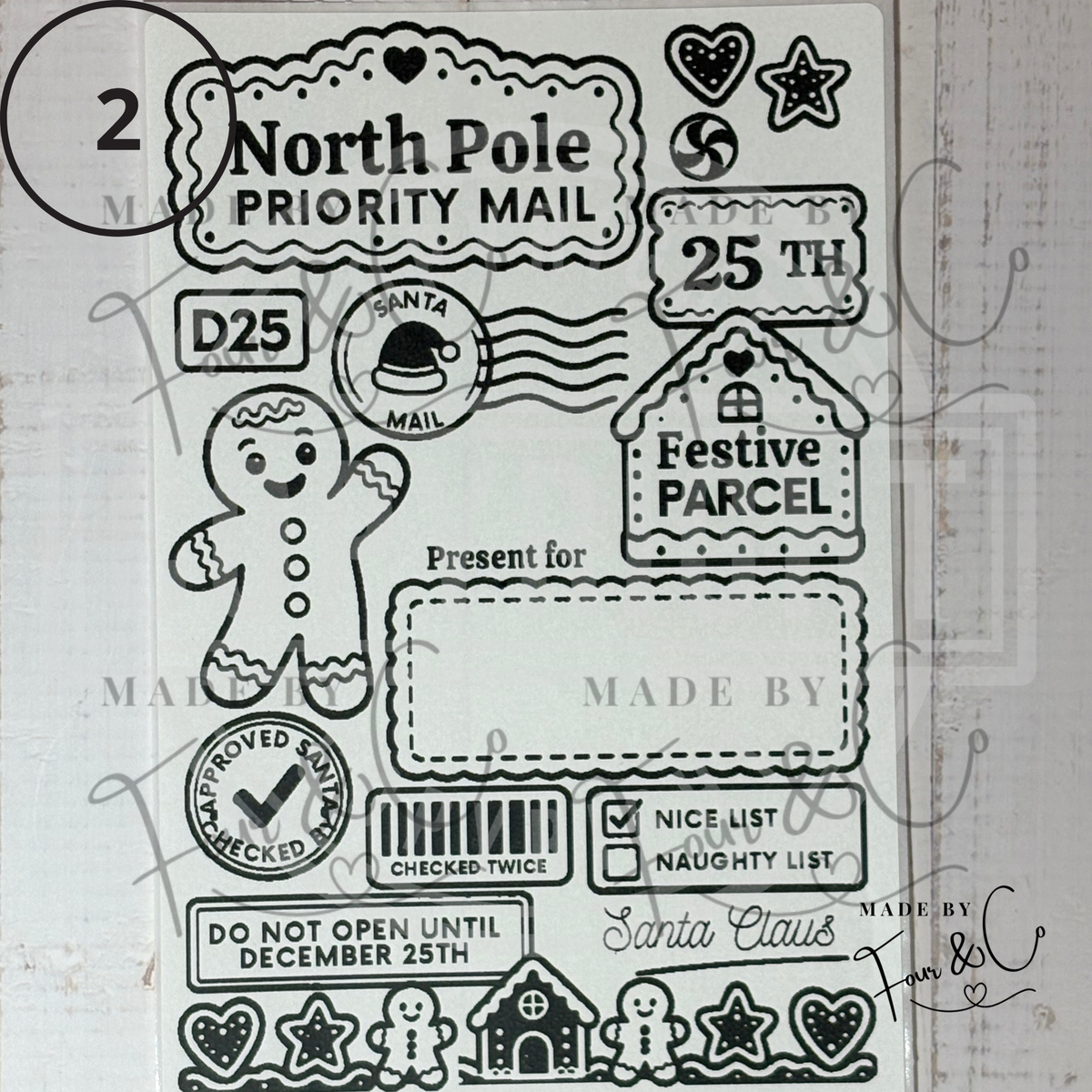 Personalised North Pole Christmas Labels | Santa Approved Gift Stickers