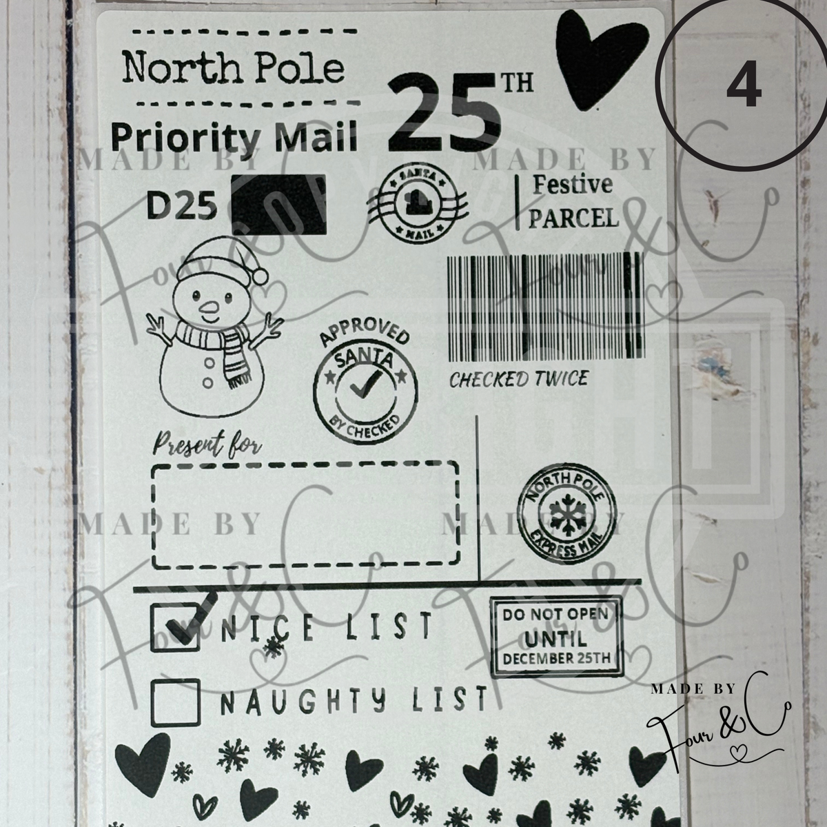 Personalised North Pole Christmas Labels | Santa Approved Gift Stickers