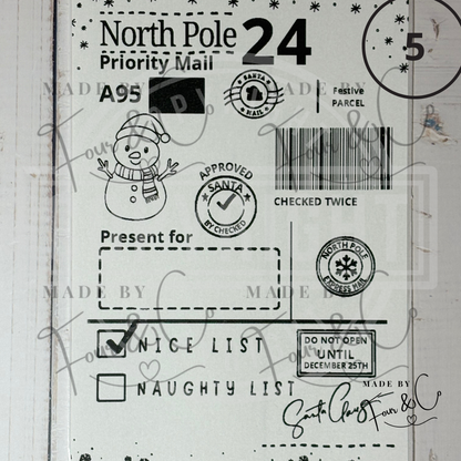 Personalised North Pole Christmas Labels | Santa Approved Gift Stickers