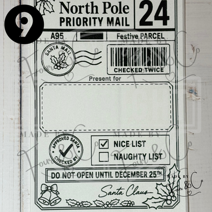 Personalised North Pole Christmas Labels | Santa Approved Gift Stickers