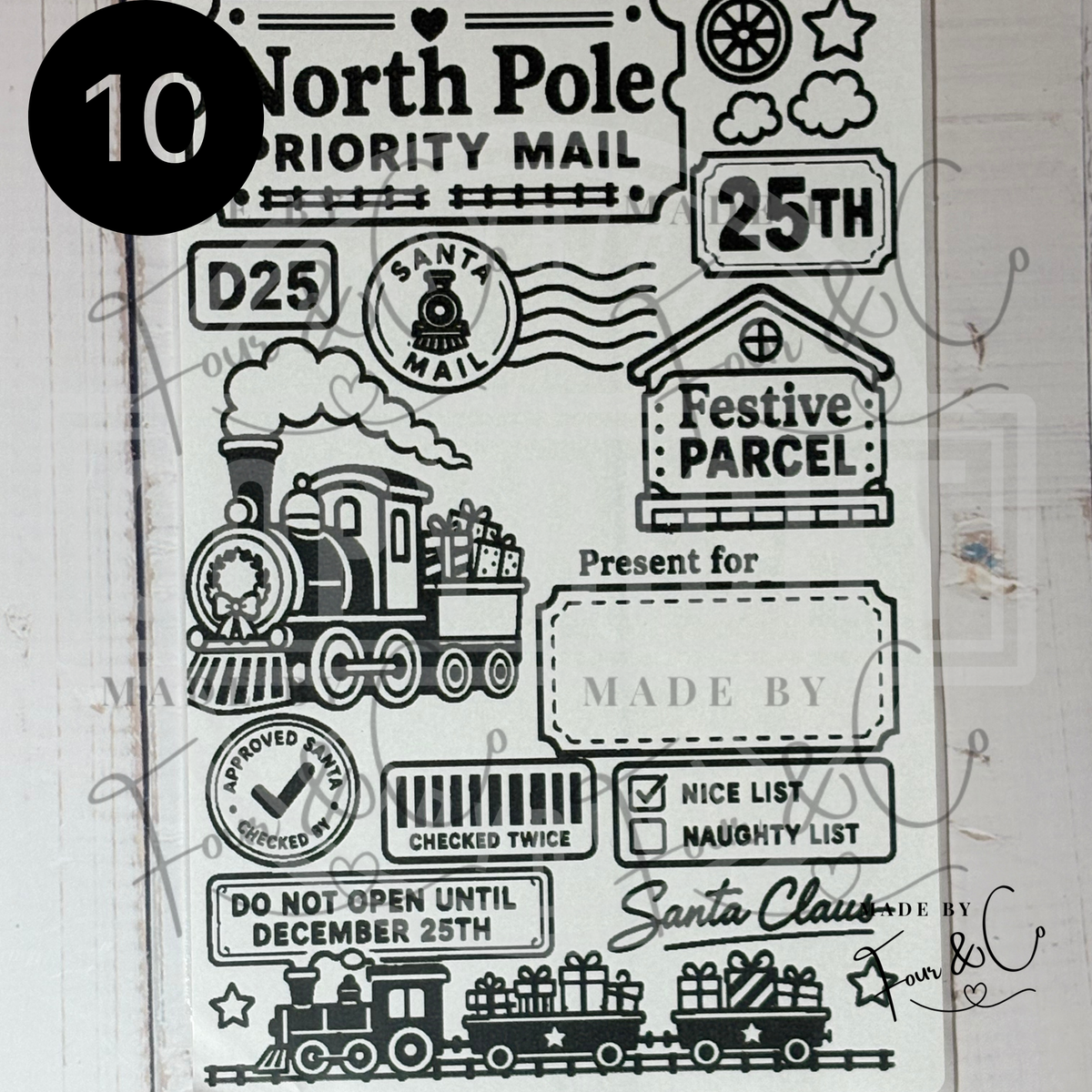Personalised North Pole Christmas Labels | Santa Approved Gift Stickers
