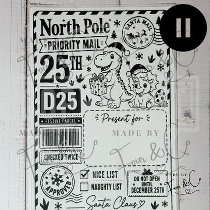 Personalised North Pole Christmas Labels | Santa Approved Gift Stickers