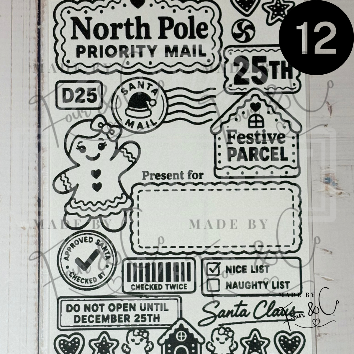 Personalised North Pole Christmas Labels | Santa Approved Gift Stickers
