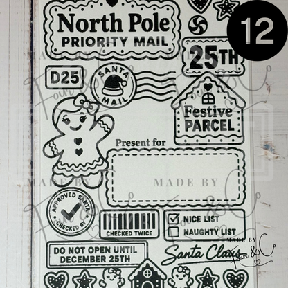 Personalised North Pole Christmas Labels | Santa Approved Gift Stickers