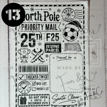 Personalised North Pole Christmas Labels | Santa Approved Gift Stickers